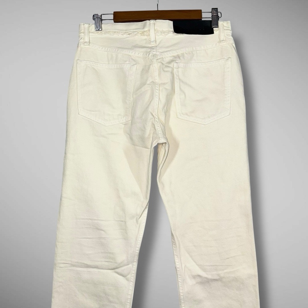 Helmut Lang Inside Out Oversized Boyfriend Jeans Womens‎ 25 Ivory Cream $345 NEW - Picture 7 of 12